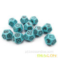 Bescon Dungeon and Wilderness Terrain, Dungeon Feature e Treasure Type Dice Set, conjunto de dados de RPG poliédrico de 4 peças